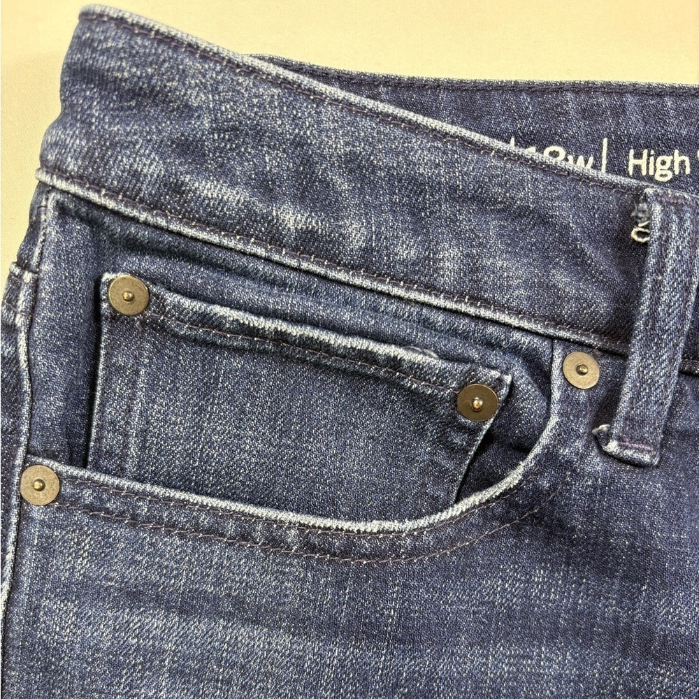 Talbots Dark Wash Flawless High Waisted Modern Ankle Straight Leg Jeans Size 18W - Picture 4 of 7